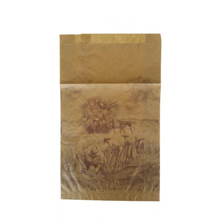 BOLSA PAPEL BOLLERIA 18+7x32 cm KRAFT  "SIEGA"