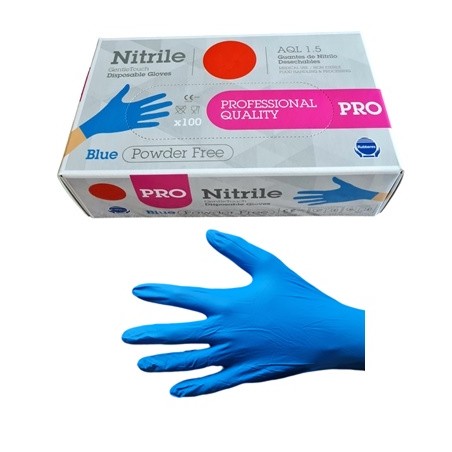 GUANTES NITRILO AZUL PROFESIONAL 5 GRS TALLA XL